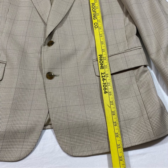 Walter Pyes Jacket Silk Wool Sports Jacket Sports Coat Tan 42R 2 Button … - Picture 3 of 10